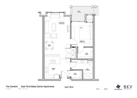 1 Bedroom Floor Plan